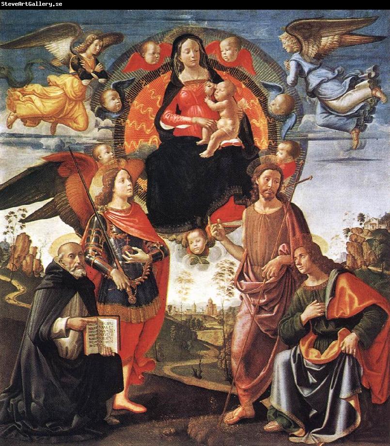 GHIRLANDAIO, Domenico Madonna in Glory with Saints